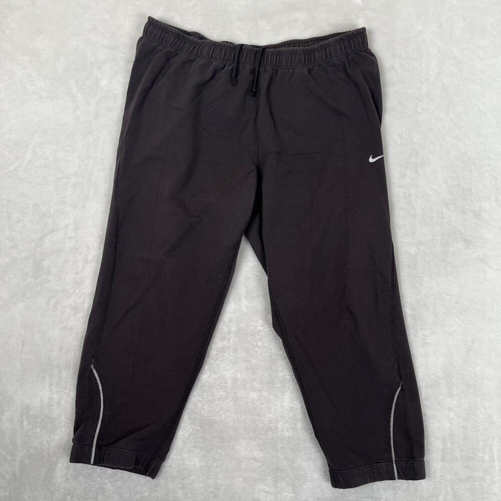 Nike Pants Womens Medium Brown Nike FIT Dry Ankle Joggers Running Athletic Y2K